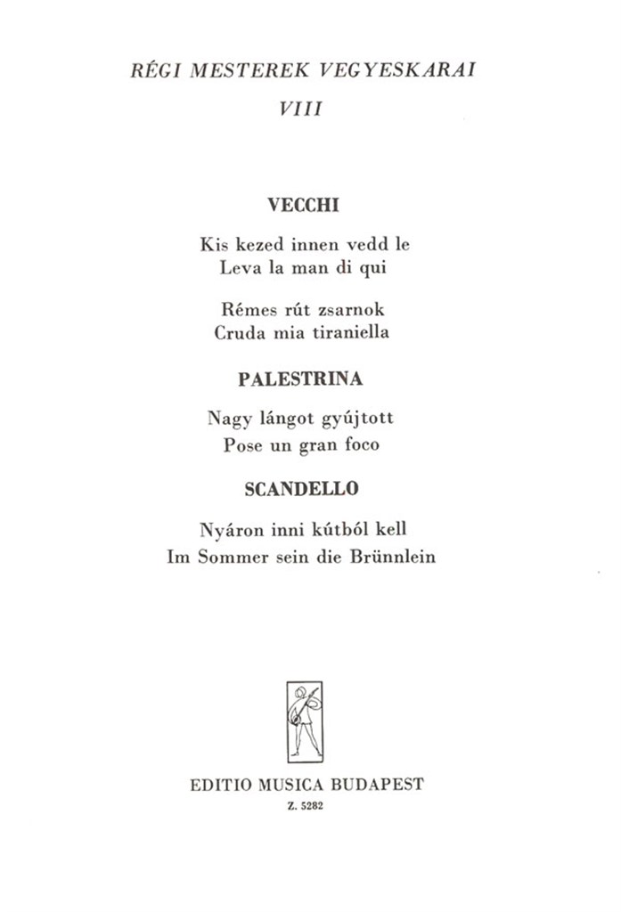Old Masters' Mixed Choruses V8